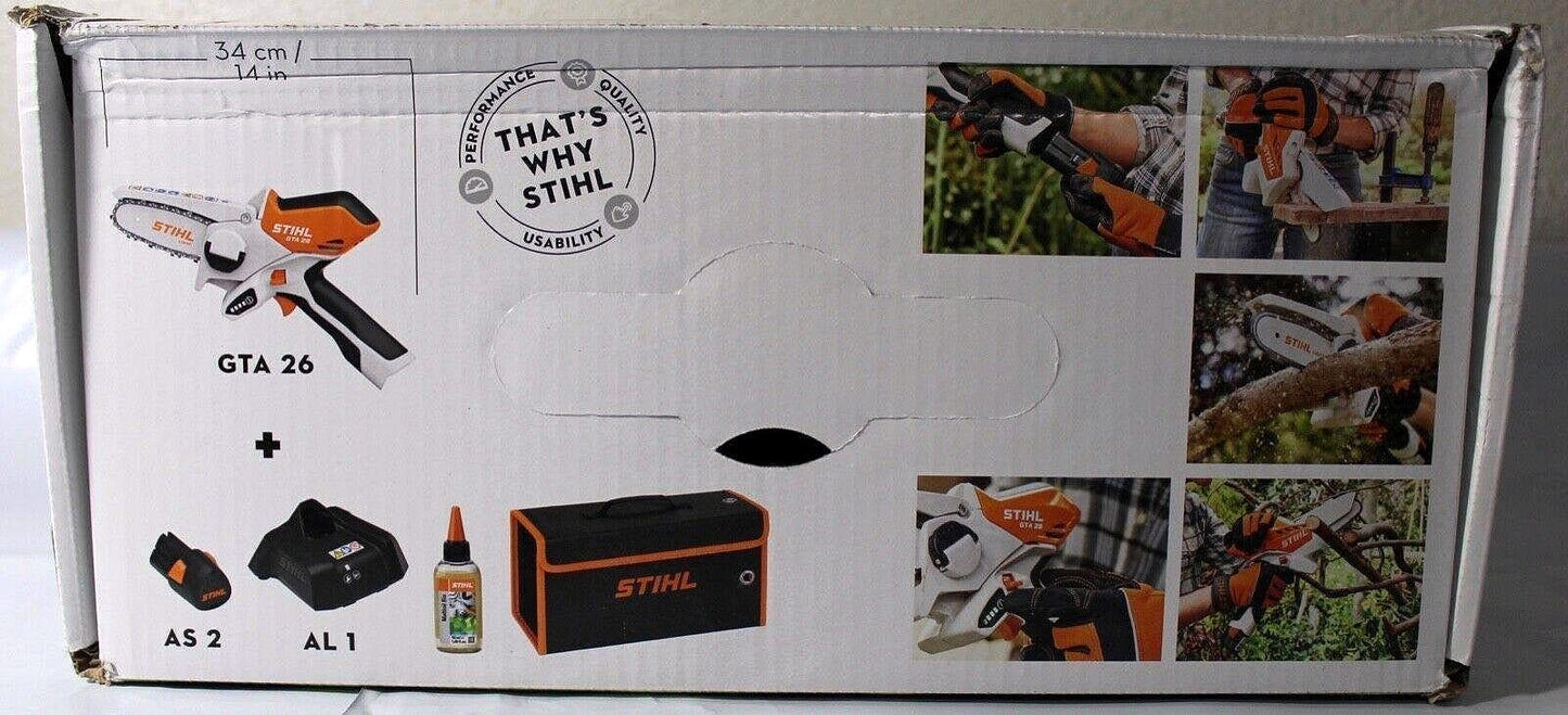 2026 STIHL GTA 26 Akku-Gehölzschneider mit Tragekoffer, Akku und Ladegerät