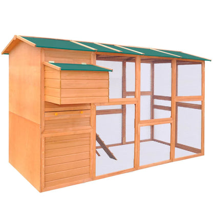 2026 Hühnerstall Kiefer Holz 295 x 163 x 170 cm Nistkasten Braun Freilauf