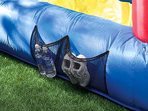 2026 Little Tikes Jump ’n Slide Hüpfburg – Aufblasbare Hüpfburg mit Rutsche inkl. Hochleistungsgebläse mit GFCI & Bodenankern