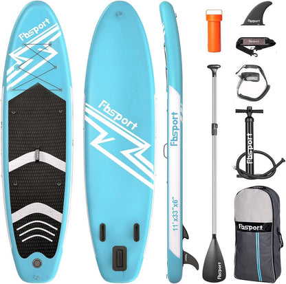 2026 Premium Stand Up Paddle Board, Yoga Board with Durable SUP Accessories & Carry Bag | Wide Stance, Surf Control, Non-Slip Deck, Leash, Paddle and Pump for Youth & Adult