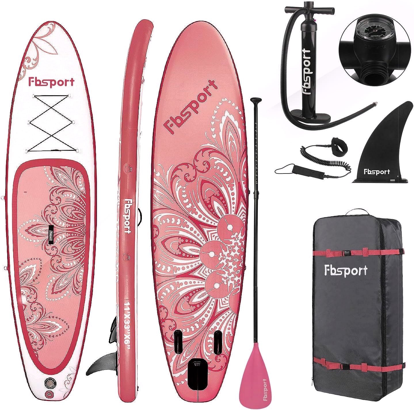 2026 Premium Stand Up Paddle Board, Yoga Board with Durable SUP Accessories & Carry Bag | Wide Stance, Surf Control, Non-Slip Deck, Leash, Paddle and Pump for Youth & Adult
