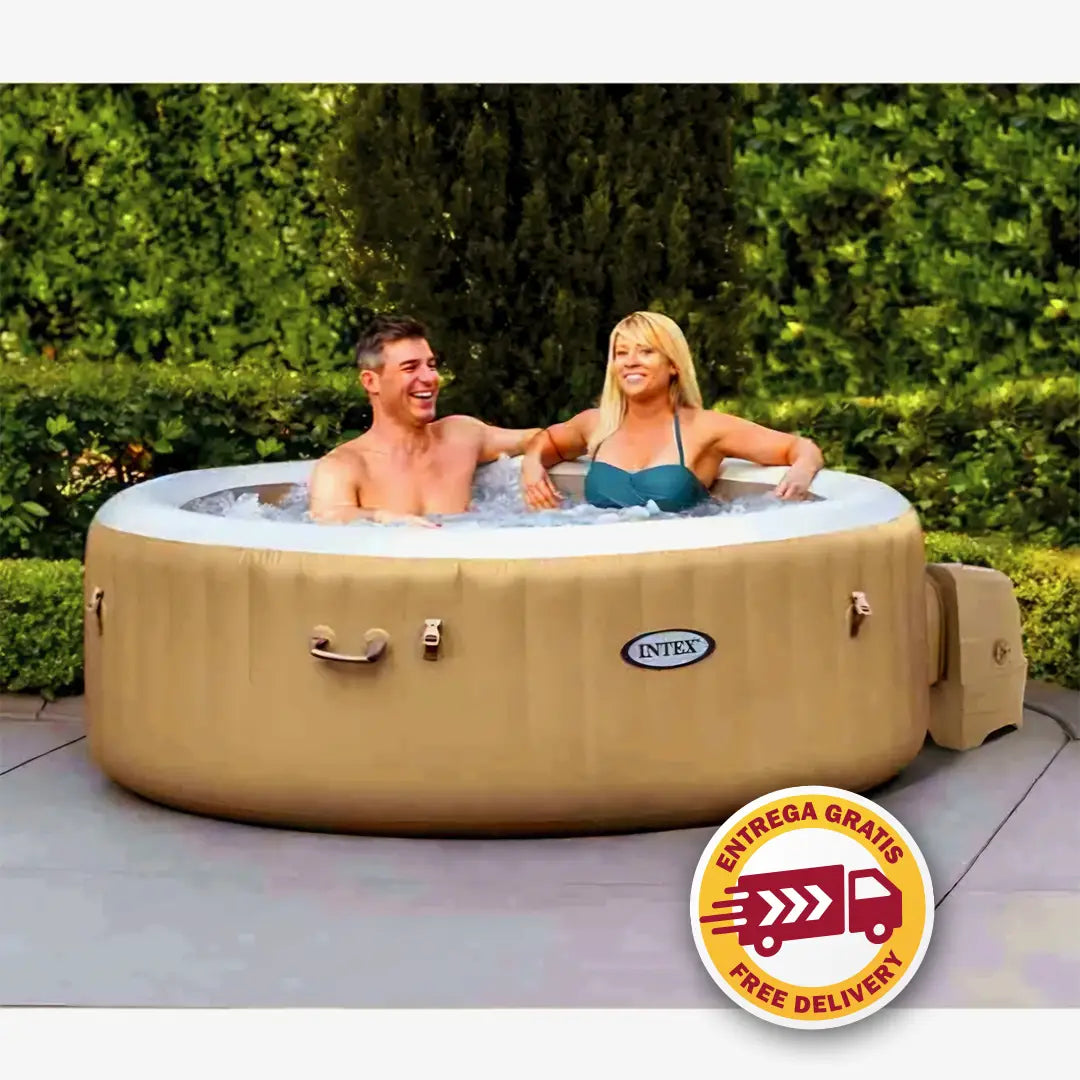 2026 2026 Intex PureSpa Bubble Massage 120-Düsen Aufblasbarer Whirlpool Spa-Set