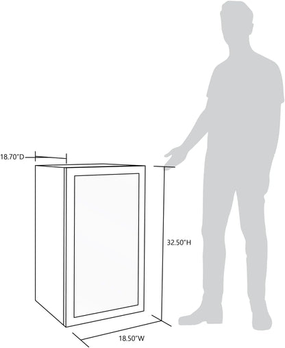2026 Getränkekühlschrank | Freistehender Kühlschrank für 126 Dosen mit Glastür mit Scharnier rechts | Mini-Getränkekühlschrank, perfekt für Bier, Wein, Limonade und kühlere Getränke