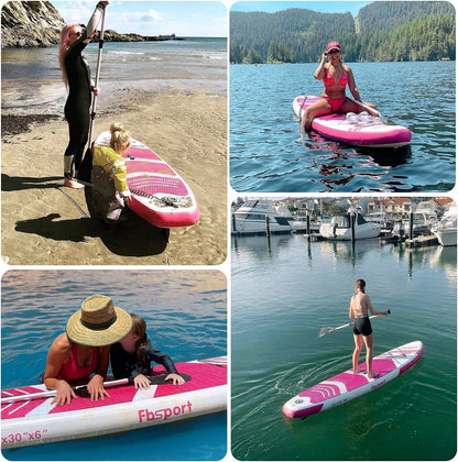 2026 Premium Stand Up Paddle Board, Yoga Board with Durable SUP Accessories & Carry Bag | Wide Stance, Surf Control, Non-Slip Deck, Leash, Paddle and Pump for Youth & Adult