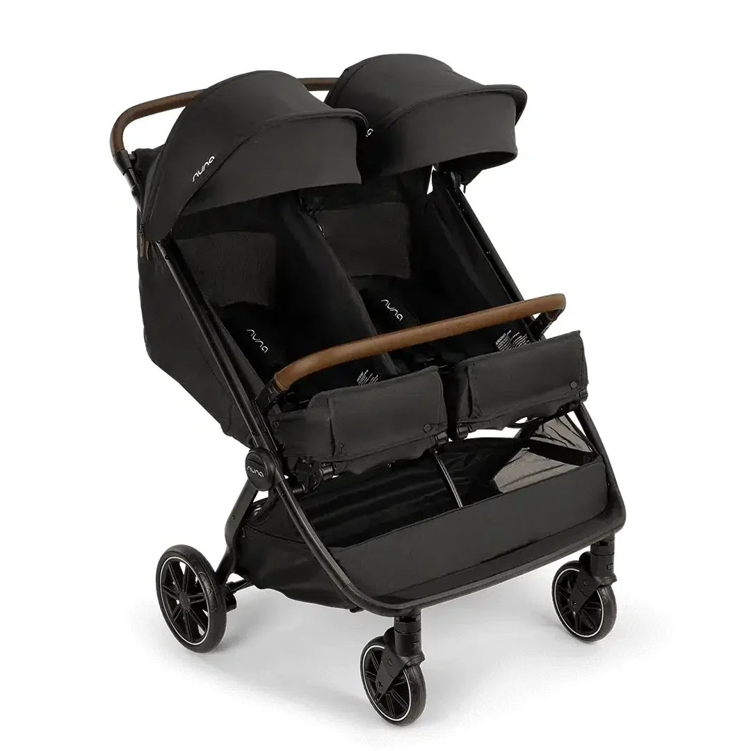 2026 2026 Nuna TRVL dubl Geschwisterwagen – Caviar | Leichter Doppelkinderwagen ab Geburt, kompatibel mit PIPA™ Babyschalen