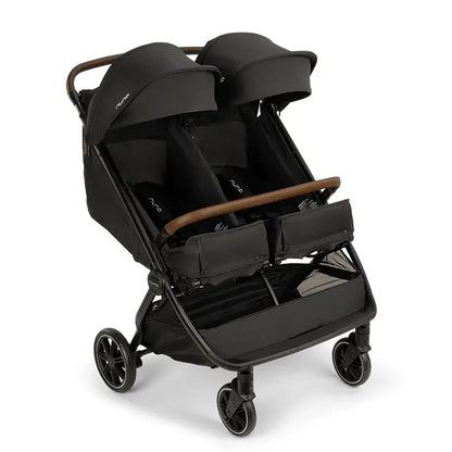 2026 2026 Nuna TRVL dubl Geschwisterwagen – Caviar | Leichter Doppelkinderwagen ab Geburt, kompatibel mit PIPA™ Babyschalen