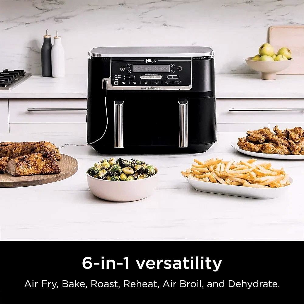 2026 Ninja DZ550 Foodi 10 Quart 6-in-1 DualZone Heißluftfritteuse