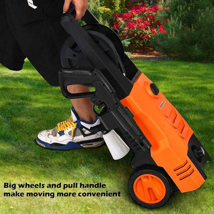 2026 Elektrischer Hochdruckreiniger 3500 PSI – 1800 W, 2,6 GPM mobiler Elektro-Power-Washer mit 4 Düsen