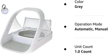 2026 Automatischer Futterautomat für Haustiere - Mikrochip-Futterautomat für Haustiere - MPF001 - Geeignet für Nass- und Trockenfutter - Bonus eOutletDeals Tierhandtuch