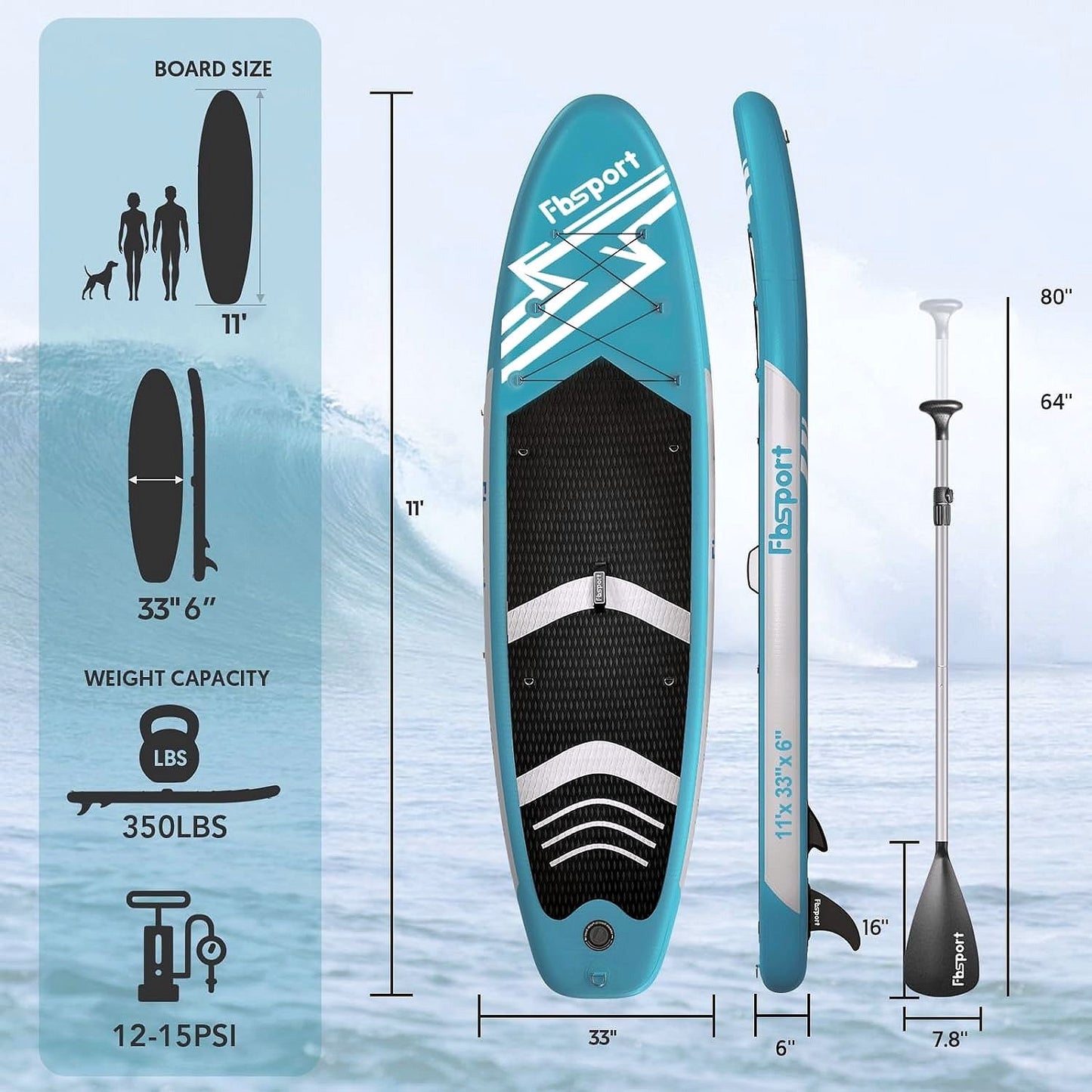 2026 Premium Stand Up Paddle Board, Yoga Board with Durable SUP Accessories & Carry Bag | Wide Stance, Surf Control, Non-Slip Deck, Leash, Paddle and Pump for Youth & Adult