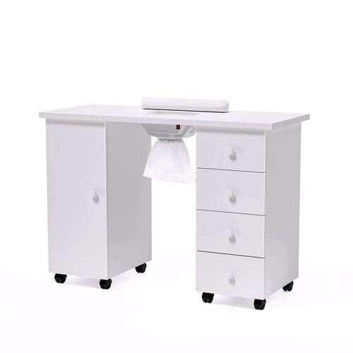 2026 OmySalon Manikürtisch / Nageltisch mit elektrischem Absaugventilator (Downdraft Vent)