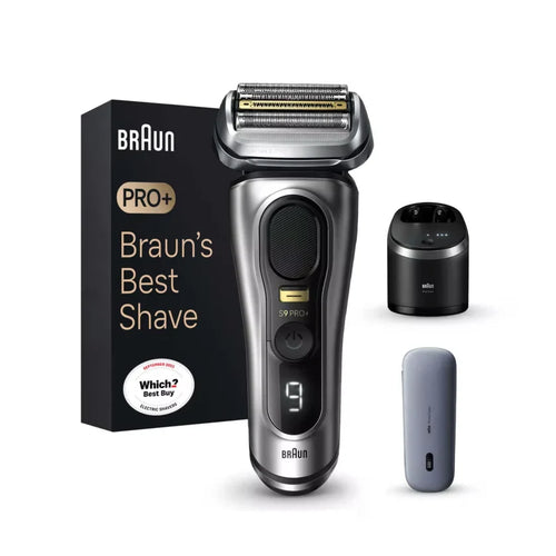 2026 2026 Braun Series 9 Pro+ 9477cc Nass- und Trockenrasierer mit 5-in-1 SmartCare Center und PowerCase, Silber