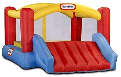 2026 Little Tikes Jump ’n Slide Hüpfburg – Aufblasbare Hüpfburg mit Rutsche inkl. Hochleistungsgebläse mit GFCI & Bodenankern