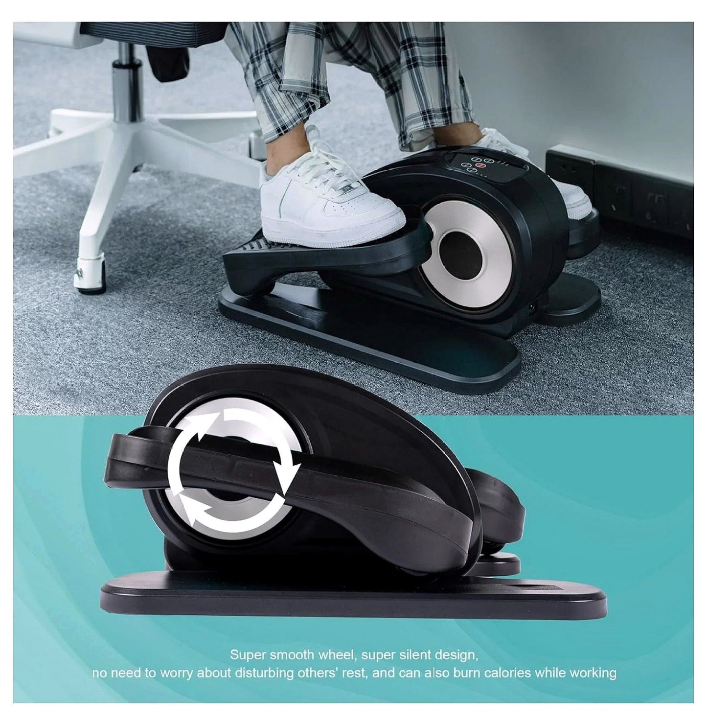 2026 Untertisch-Ellipsentrainer, Elektrischer Fußpedal-Trainer für den Sitzbetrieb