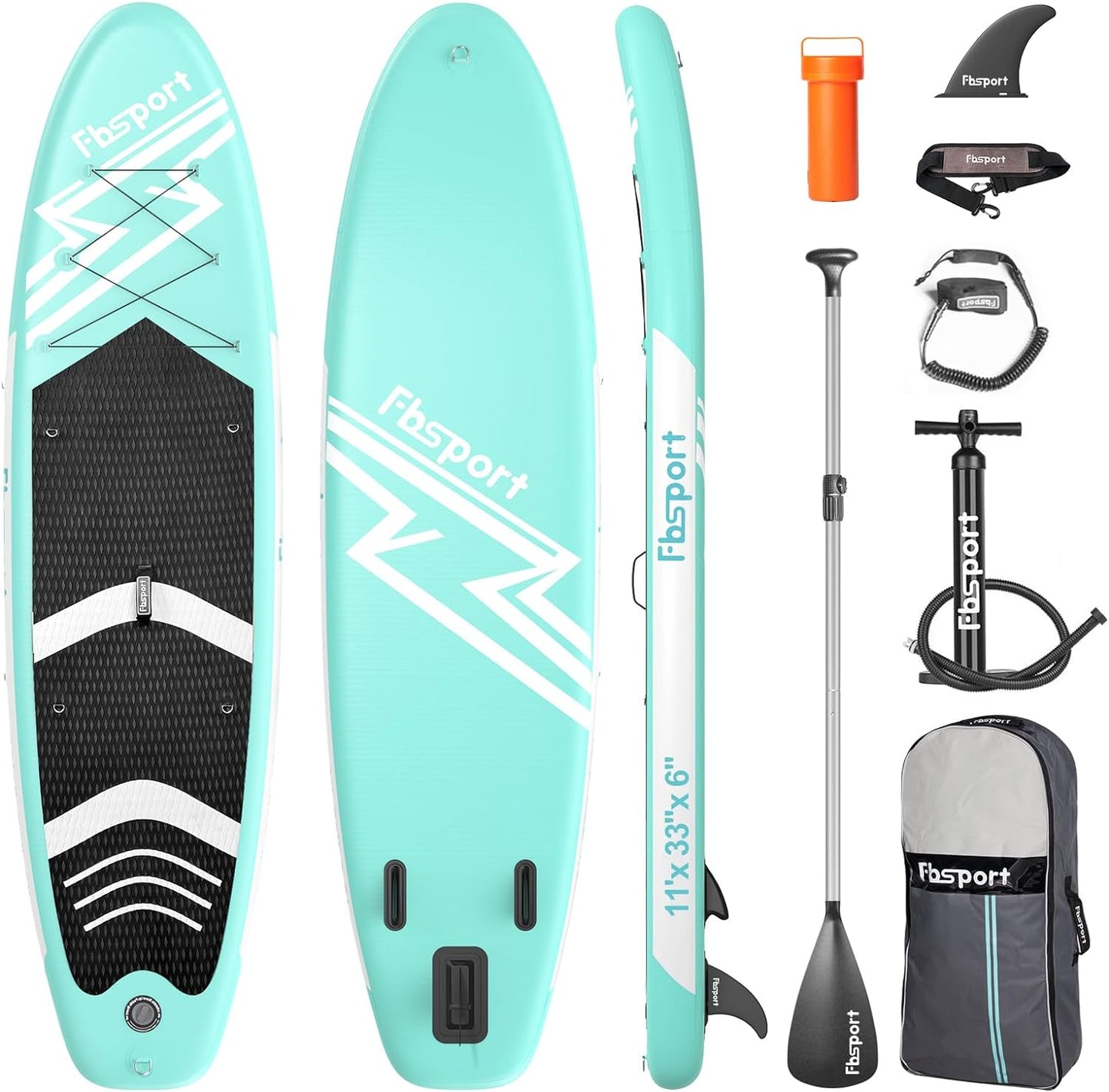2026 Premium-Stand-Up-Paddle-Board, Yoga-Board mit strapazierfähigem SUP-Zubehör und Tragetasche | Breiter Stand, Surf-Kontrolle, rutschfestes Deck, Leine, Paddel und Pumpe für Jugendliche und Erwachsene