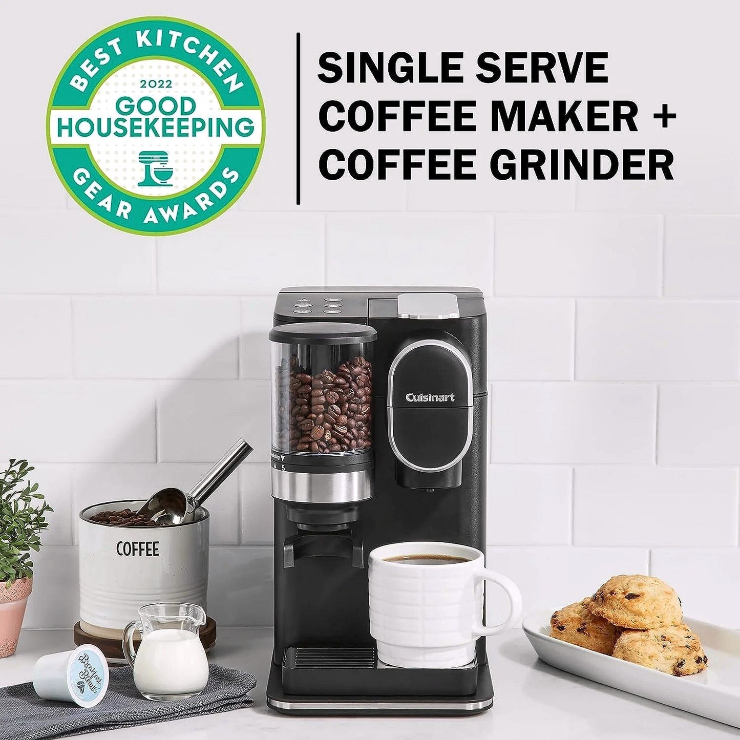 2026 Cuisinart Single-Serve Kaffeemaschine mit integriertem Kaffeebohnenmahlwerk