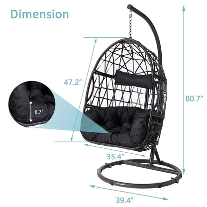 2026 Haverchair Hängesessel Ei mit Gestell für Outdoor & Terrasse