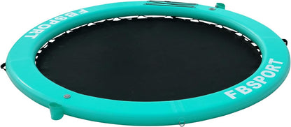 2026 Aufblasbares Dock, schwimmende Plattform, 2,44 m aufblasbares Wasserhängematten-Schwimmdeck für See mit Getränkehalter, runder Schwimmring, Schwimmfloß, Liegeinsel, Plattformpolster
