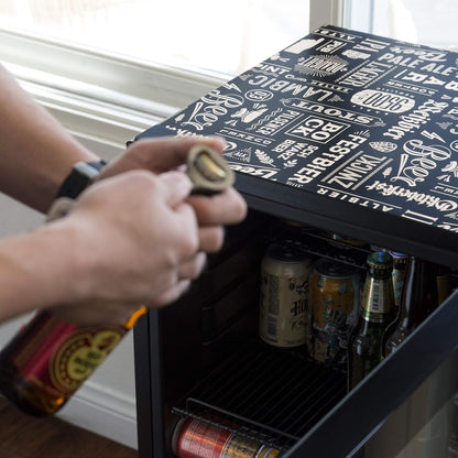 2026 Getränkekühlschrank | Freistehender Kühlschrank für 126 Dosen mit Glastür mit Scharnier rechts | Mini-Getränkekühlschrank, perfekt für Bier, Wein, Limonade und kühlere Getränke