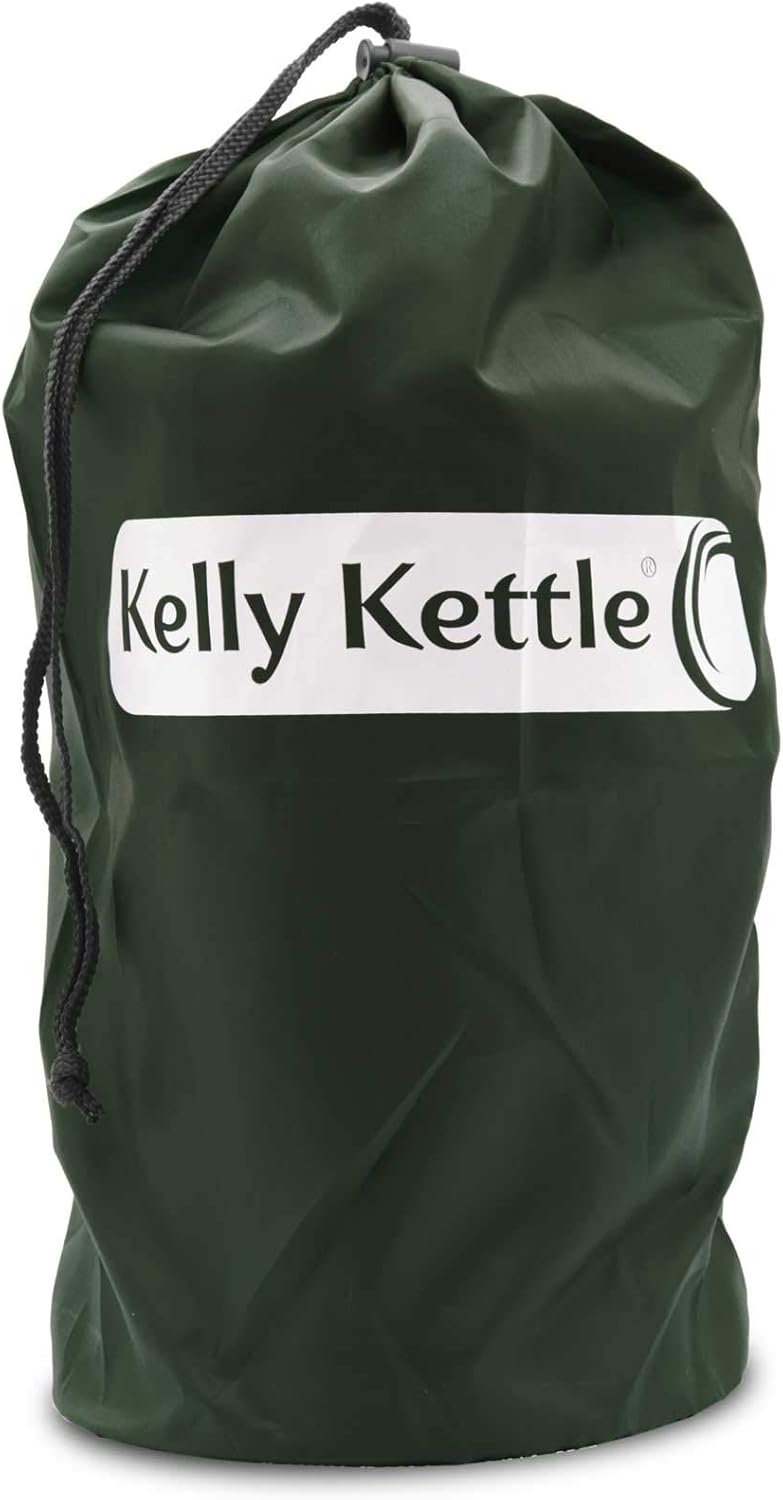2026 Kelly Kettle Ultimate Base Camp Kit – 54 oz großer Campingkessel aus Edelstahl, leichter Campingkessel mit Pfeife, Kelly Kettle-Kocher zum Angeln, Jagen, Wandern