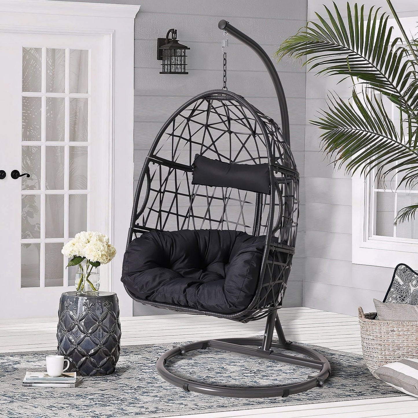 2026 Haverchair Hängesessel Ei mit Gestell für Outdoor & Terrasse