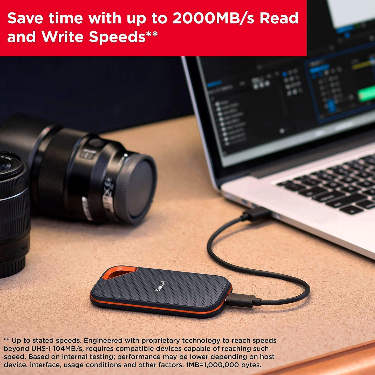 2026 SanDisk 1TB Extreme PRO Portable SSD – Bis zu 2000 MB/s