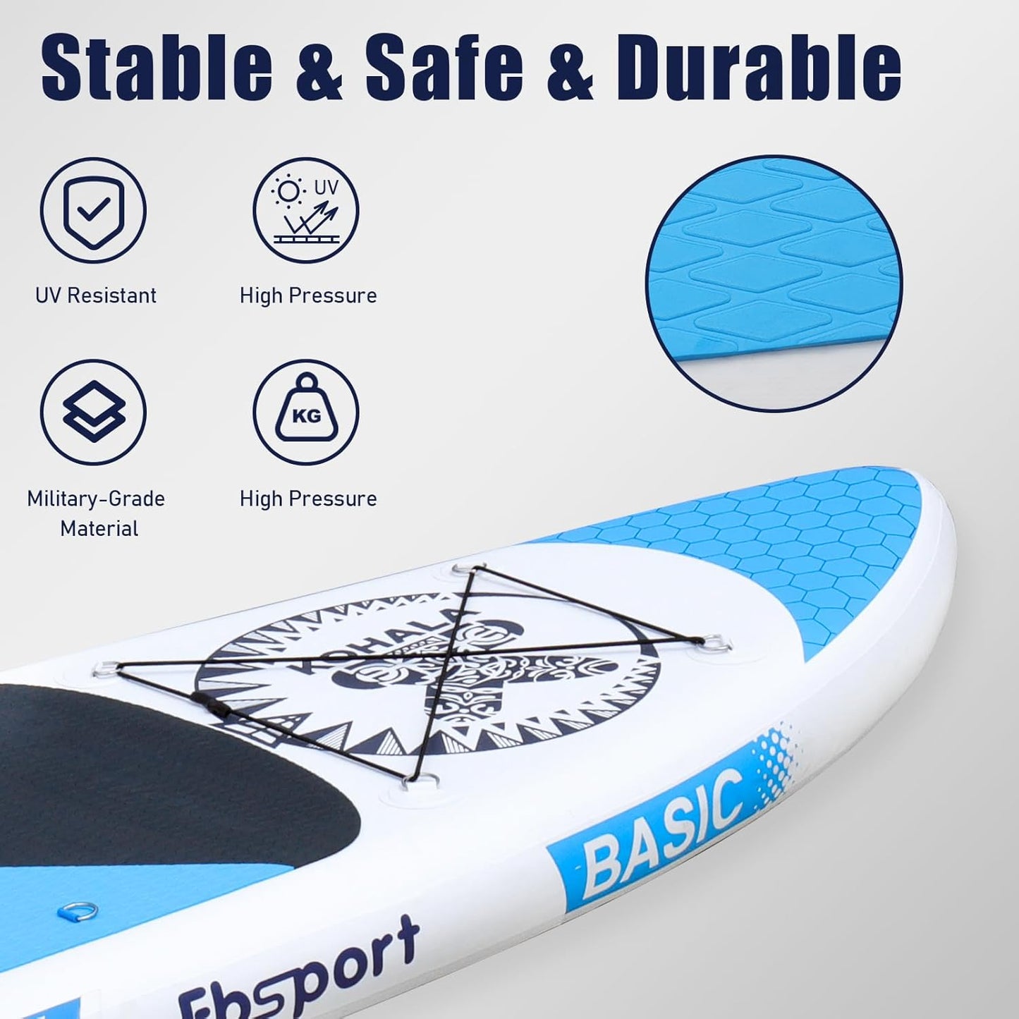 2026 Premium-Stand-Up-Paddle-Board, Yoga-Board mit strapazierfähigem SUP-Zubehör und Tragetasche | Breiter Stand, Surf-Kontrolle, rutschfestes Deck, Leine, Paddel und Pumpe für Jugendliche und Erwachsene