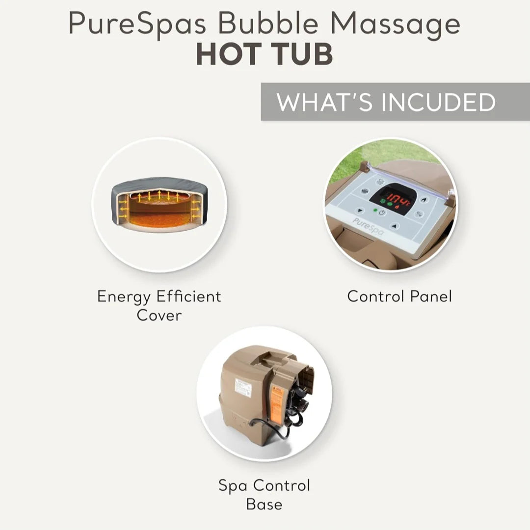 2026 2026 Intex PureSpa Bubble Massage 120-Düsen Aufblasbarer Whirlpool Spa-Set