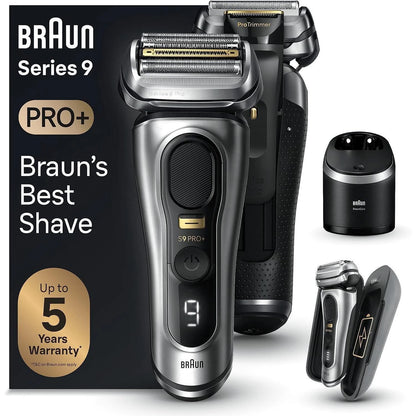 2026 2026 Braun Series 9 Pro+ 9477cc Nass- und Trockenrasierer mit 5-in-1 SmartCare Center und PowerCase, Silber