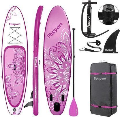 2026 Premium Stand Up Paddle Board, Yoga Board with Durable SUP Accessories & Carry Bag | Wide Stance, Surf Control, Non-Slip Deck, Leash, Paddle and Pump for Youth & Adult