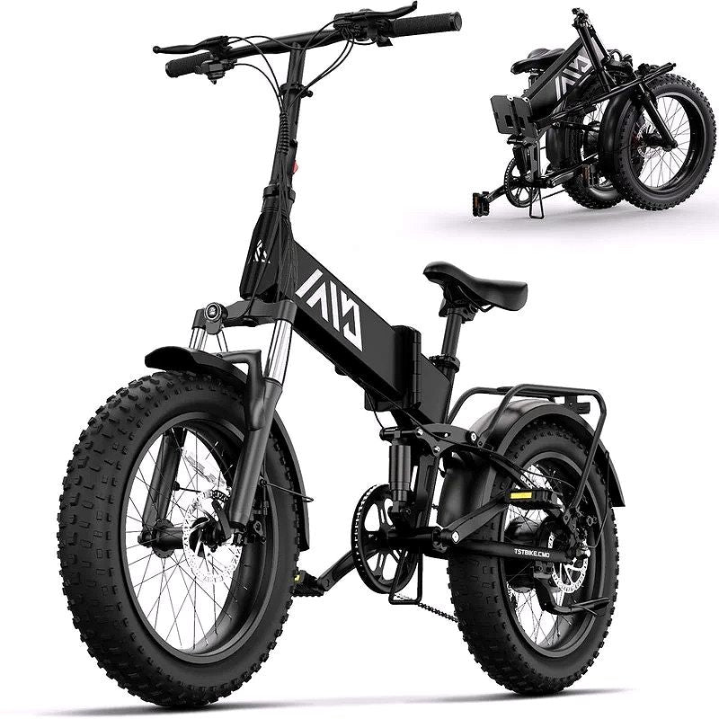2026 TST Electric Bike 4.0 Fat Tire Foldable E-Bike – 750W, 48V 13Ah