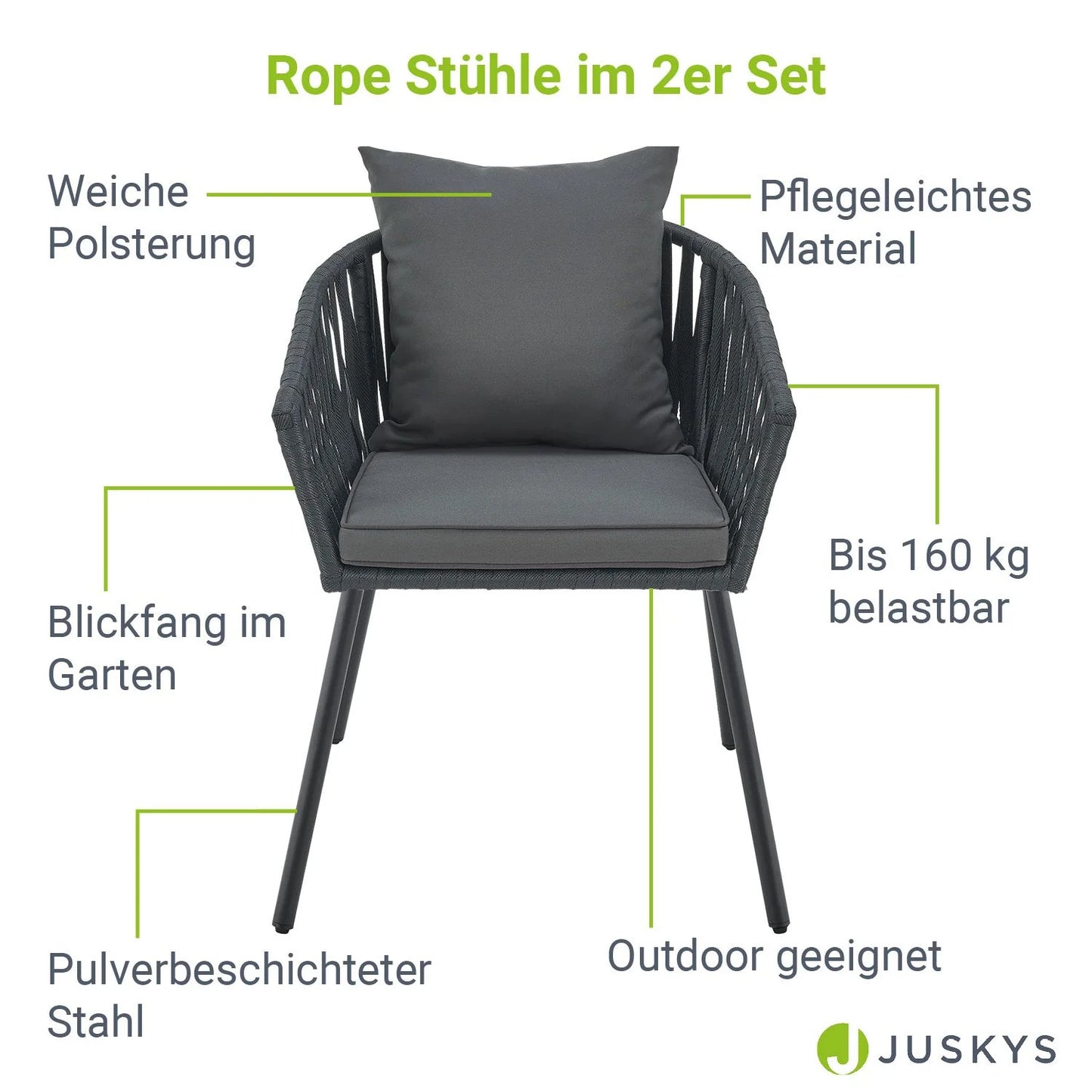 2026 2er-Set Rope Stühle
