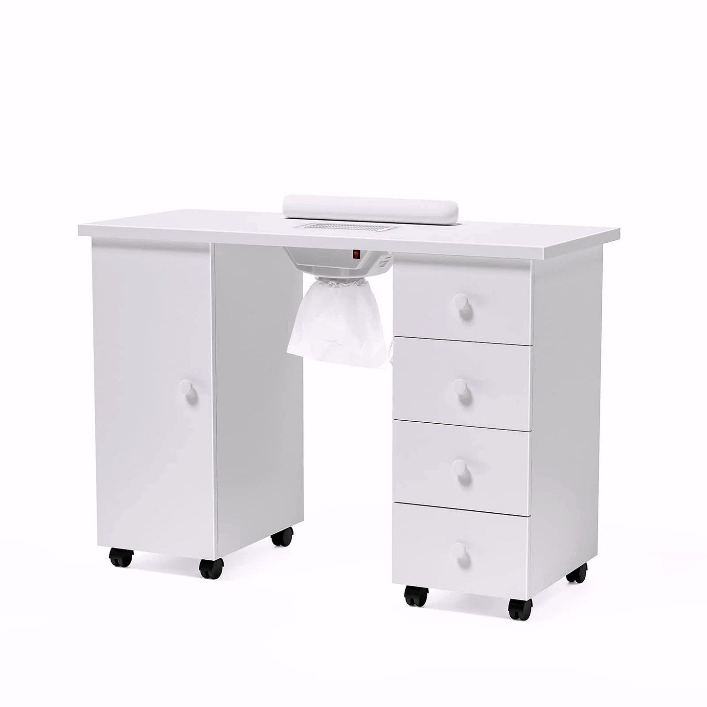 2026 OmySalon Manikürtisch / Nageltisch mit elektrischem Absaugventilator (Downdraft Vent)
