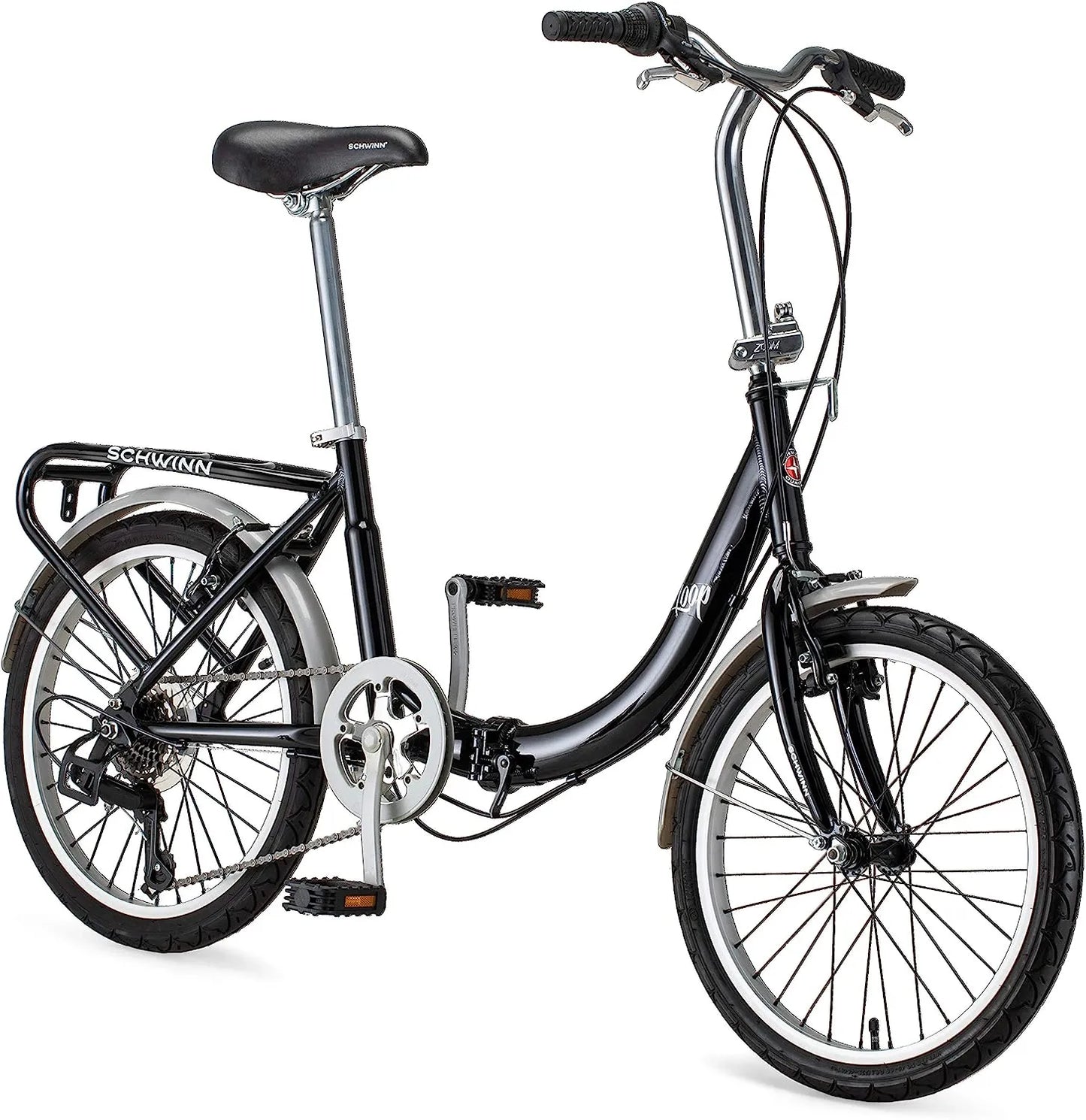 2026 Schwinn Loop Faltrad für Erwachsene für Männer und Frauen, 20-Zoll-Räder, 7-Gang-Antrieb