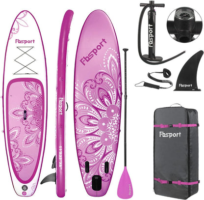 2026 Premium-Stand-Up-Paddle-Board, Yoga-Board mit strapazierfähigem SUP-Zubehör und Tragetasche | Breiter Stand, Surf-Kontrolle, rutschfestes Deck, Leine, Paddel und Pumpe für Jugendliche und Erwachsene