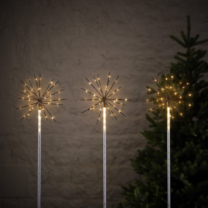 3er Set 70cm LED Starburst Stableuchten