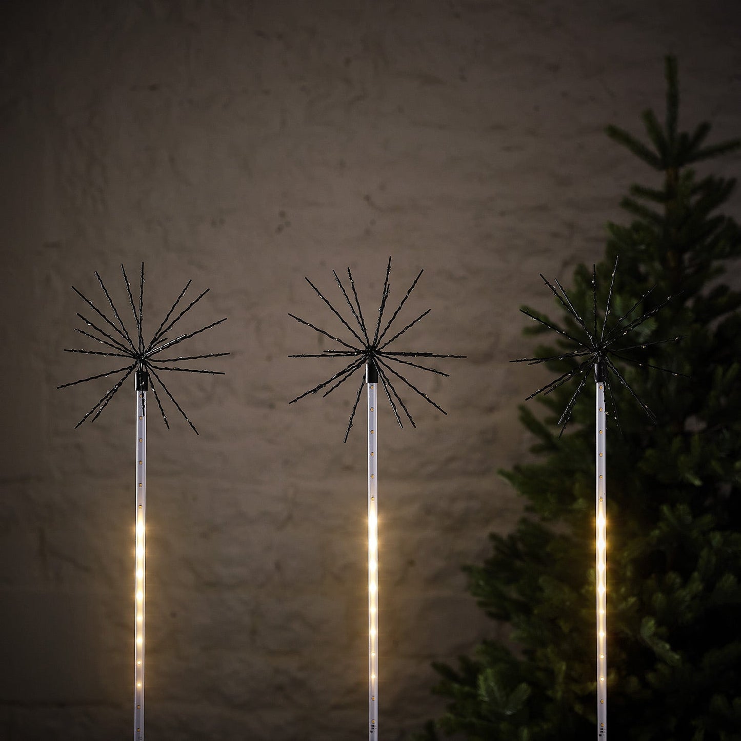 3er Set 70cm LED Starburst Stableuchten