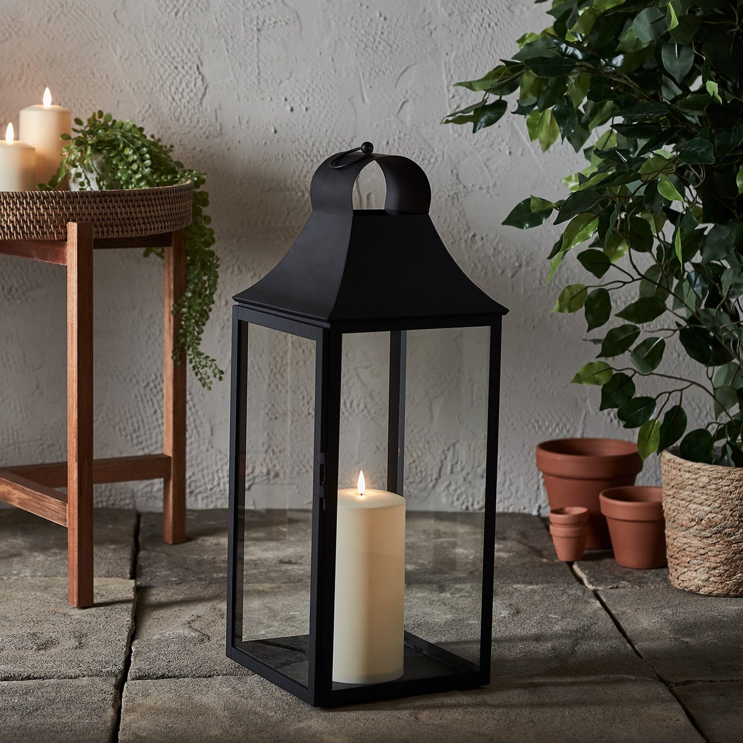 4er Set Albury Gartenlaternen mit TruGlow® Outdoor Kerzen