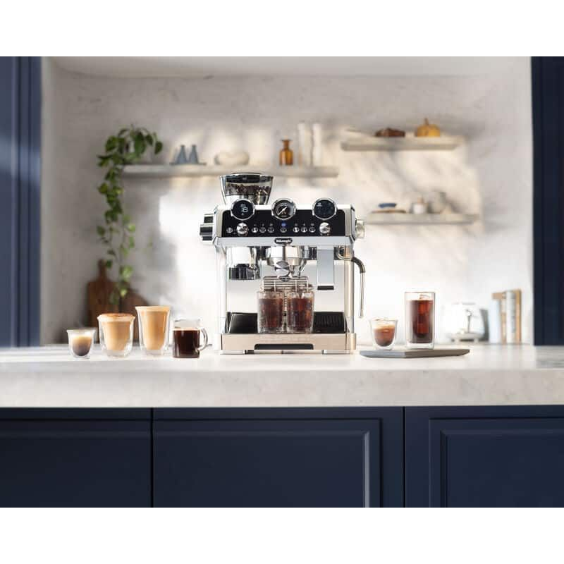 2026 DeLonghi La Specialista Maestro Heiß- und Kaltbrüh-Kaffeemaschine (Vollkorn-/Kaltbrüh-Behälter) - Silber