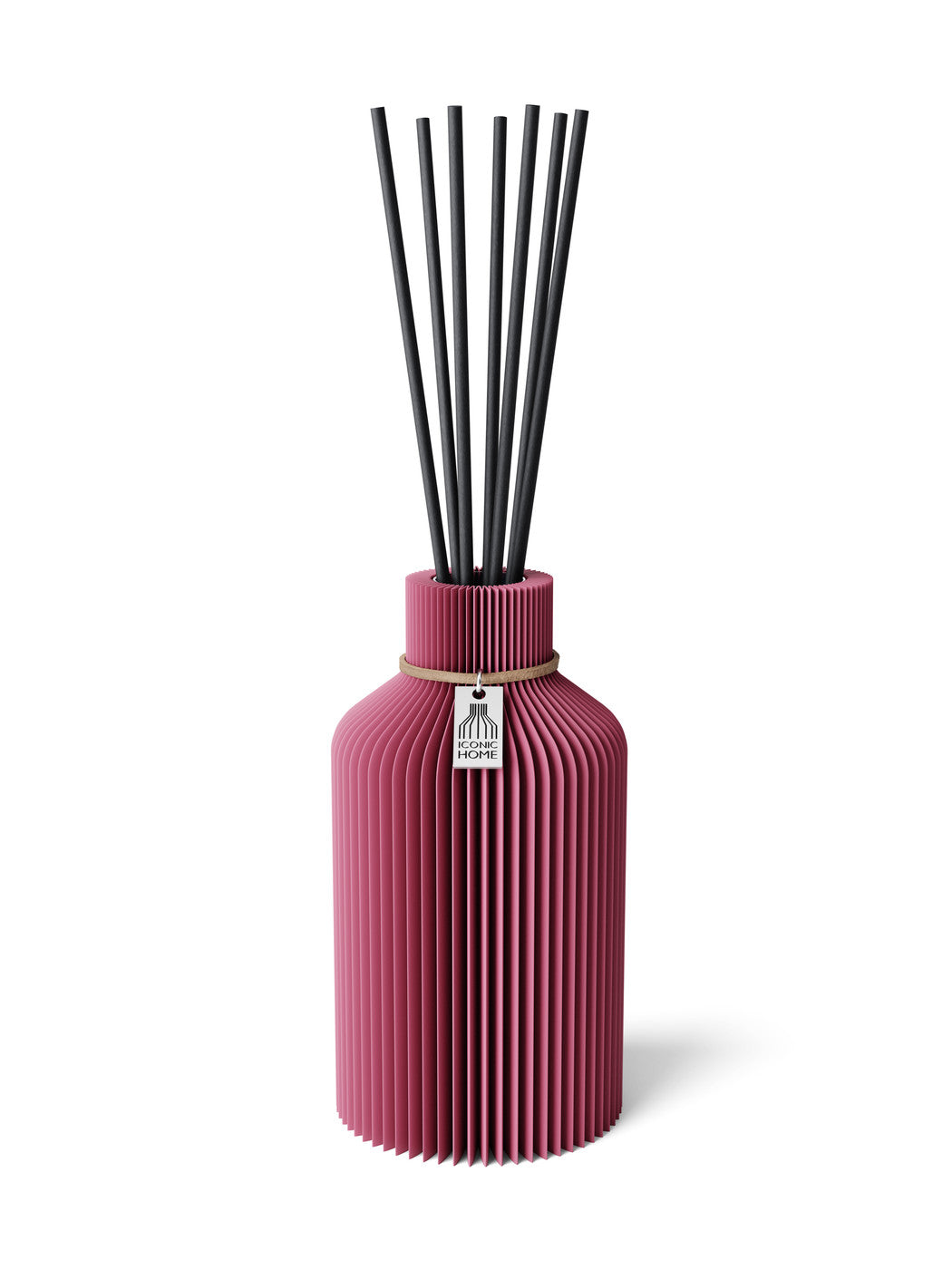 Duftvase Pure Soft Berry naturfarbenes Band 15 cm ICONIC HOME