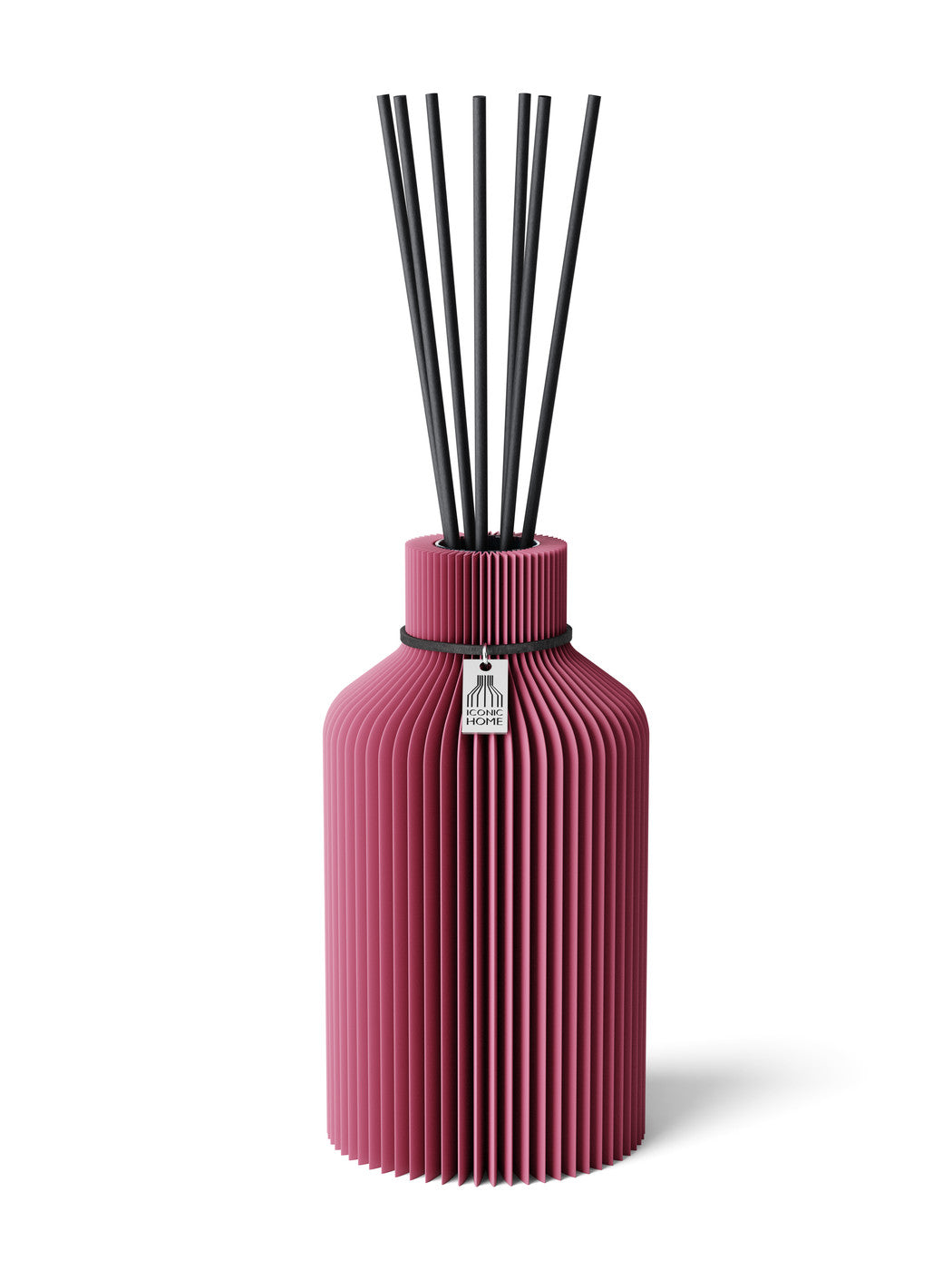 Duftvase Pure Soft Berry schwarzes Band 17,5 cm ICONIC HOME