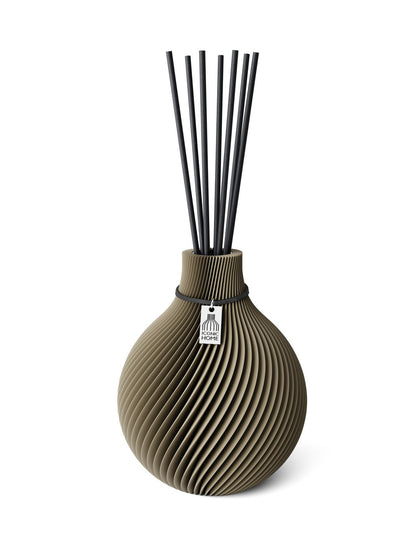 Duftvase Sphere Mystic Mud 15 cm ICONIC HOME Schwarzes Band