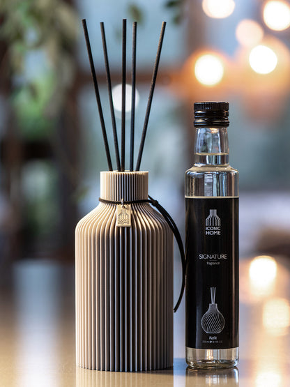 Duftvase Pure – Raumduft Diffuser Set mit Duftöl und Duftstäbchen | soft berry