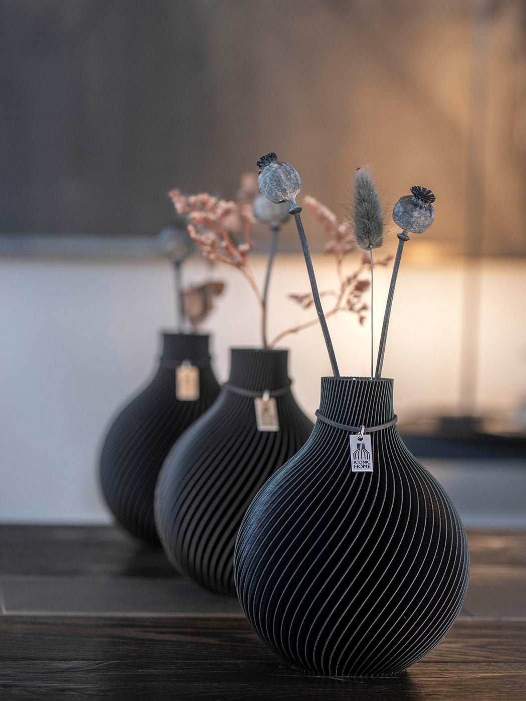 Tischvase Sphere 3er Set